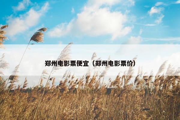 郑州电影票便宜（郑州电影票价）