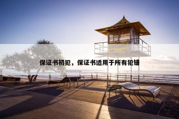 保证书初犯，保证书适用于所有犯错