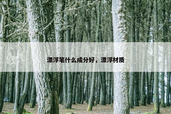 漂浮笔什么成分好，漂浮材质