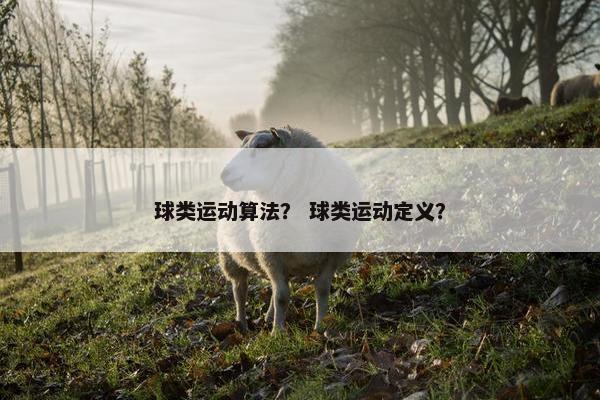 球类运动算法？ 球类运动定义？