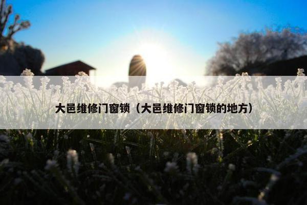 大邑维修门窗锁（大邑维修门窗锁的地方）