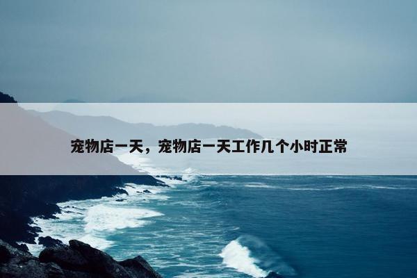 宠物店一天，宠物店一天工作几个小时正常