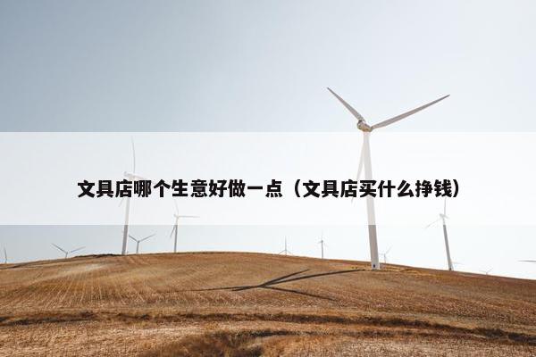 文具店哪个生意好做一点（文具店买什么挣钱）