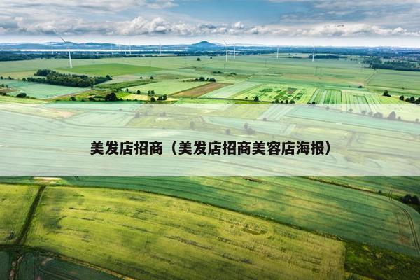 美发店招商（美发店招商美容店海报）