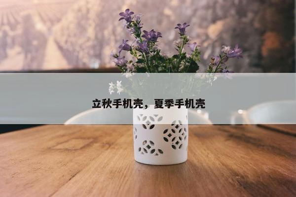 立秋手机壳，夏季手机壳