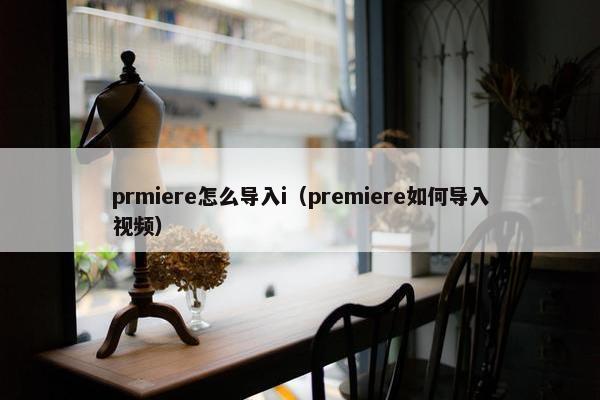prmiere怎么导入i（premiere如何导入视频）
