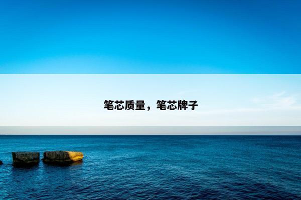 笔芯质量，笔芯牌子