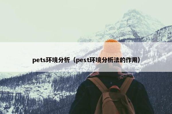 pets环境分析（pest环境分析法的作用）