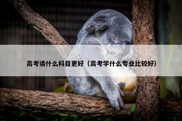 高考读什么科目更好（高考学什么专业比较好）