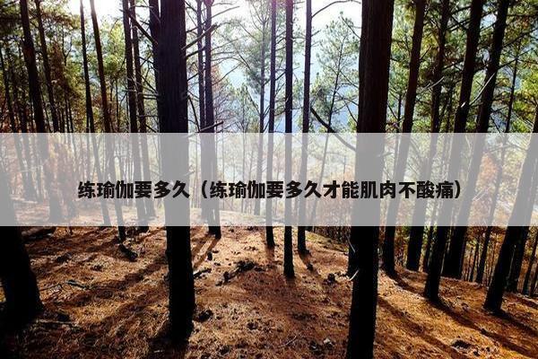 练瑜伽要多久（练瑜伽要多久才能肌肉不酸痛）