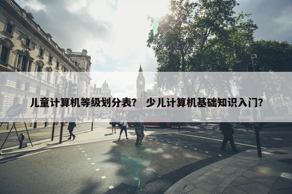 儿童计算机等级划分表？ 少儿计算机基础知识入门？