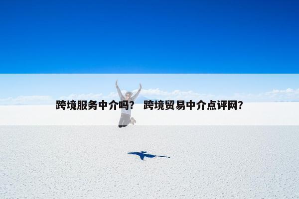 跨境服务中介吗？ 跨境贸易中介点评网？