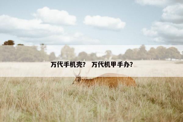万代手机壳？ 万代机甲手办？