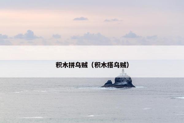 积木拼乌贼（积木搭乌贼）