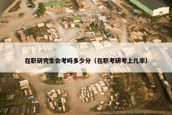 在职研究生会考吗多少分（在职考研考上几率）