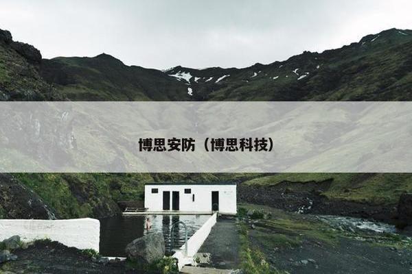 博思安防（博思科技）