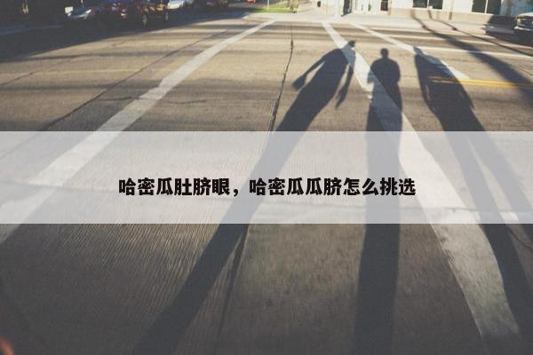 哈密瓜肚脐眼，哈密瓜瓜脐怎么挑选