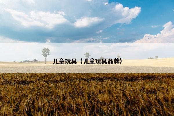 儿童玩具（儿童玩具品牌）