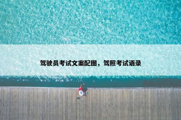 驾驶员考试文案配图，驾照考试语录