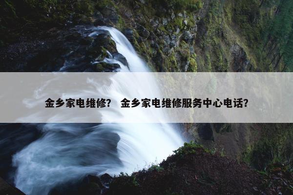 金乡家电维修？ 金乡家电维修服务中心电话？