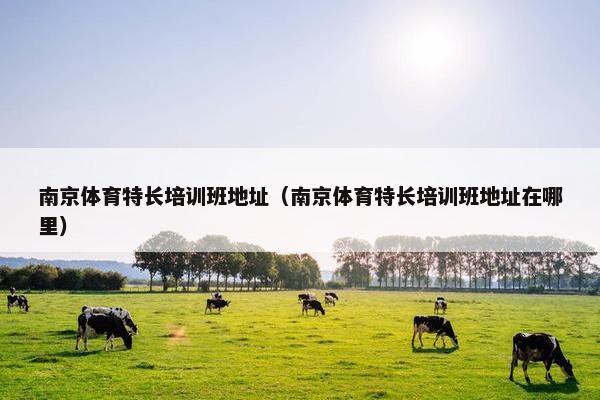 南京体育特长培训班地址（南京体育特长培训班地址在哪里）
