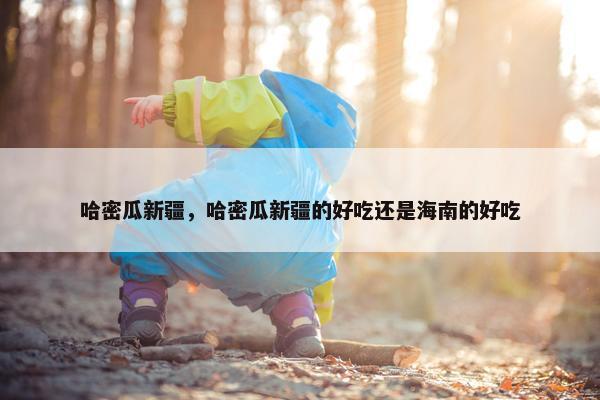哈密瓜新疆，哈密瓜新疆的好吃还是海南的好吃