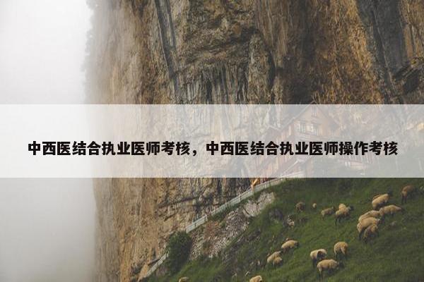 中西医结合执业医师考核，中西医结合执业医师操作考核