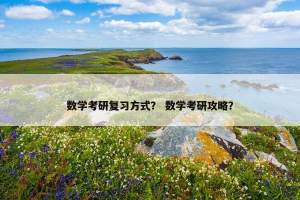 数学考研复习方式？ 数学考研攻略？