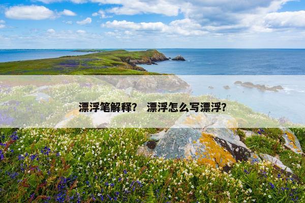 漂浮笔解释？ 漂浮怎么写漂浮？