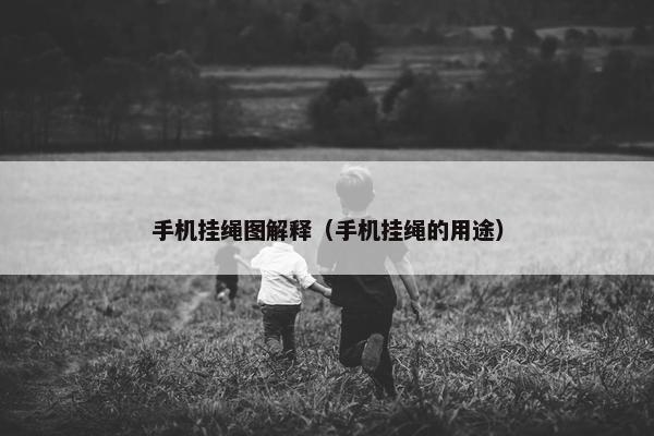 手机挂绳图解释（手机挂绳的用途）