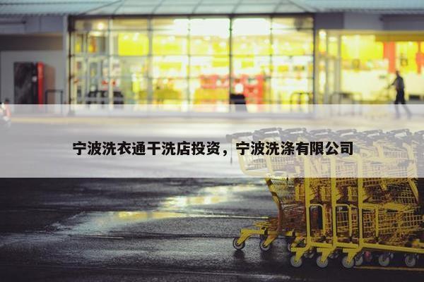 宁波洗衣通干洗店投资，宁波洗涤有限公司