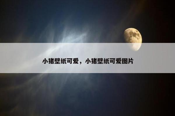小猪壁纸可爱，小猪壁纸可爱图片