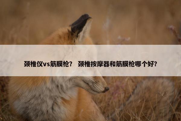 颈椎仪vs筋膜枪？ 颈椎按摩器和筋膜枪哪个好？