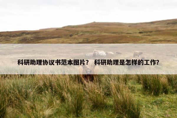 科研助理协议书范本图片？ 科研助理是怎样的工作？