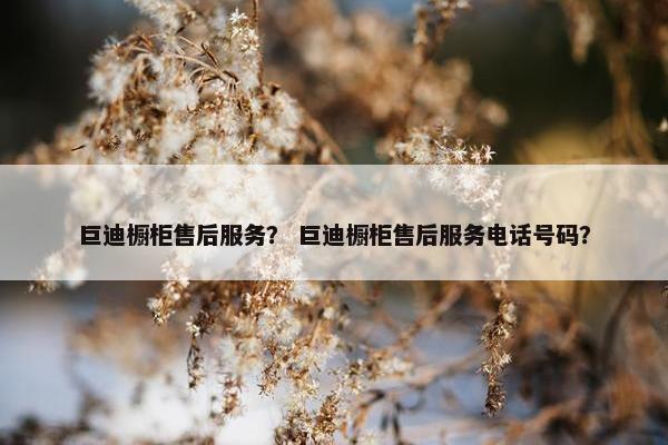 巨迪橱柜售后服务？ 巨迪橱柜售后服务电话号码？