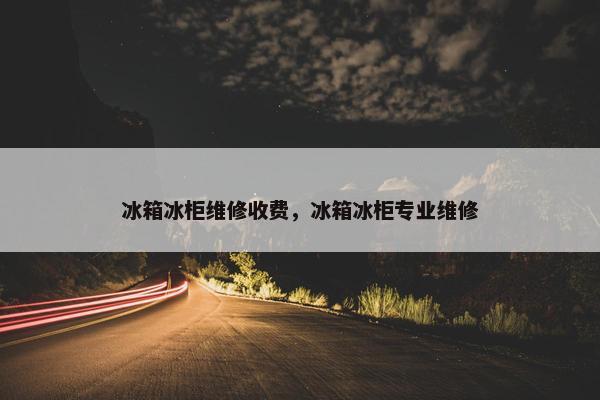 冰箱冰柜维修收费，冰箱冰柜专业维修
