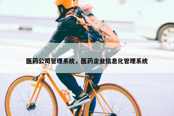 医药公司管理系统，医药企业信息化管理系统
