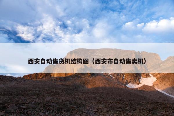 西安自动售货机结构图（西安市自动售卖机）