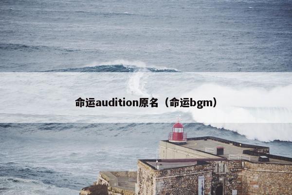 命运audition原名（命运bgm）