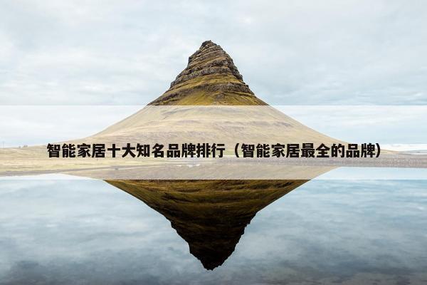 智能家居十大知名品牌排行（智能家居最全的品牌）
