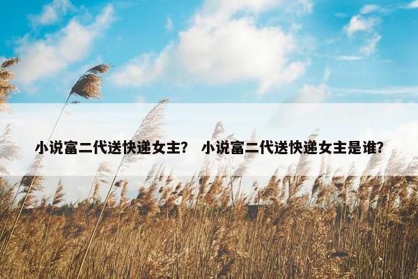 小说富二代送快递女主？ 小说富二代送快递女主是谁？