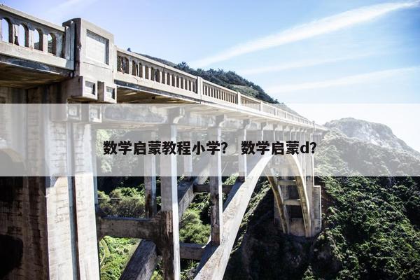 数学启蒙教程小学？ 数学启蒙d？
