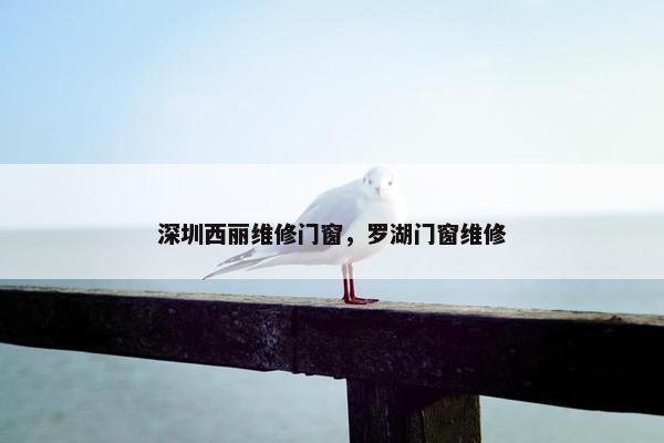 深圳西丽维修门窗，罗湖门窗维修