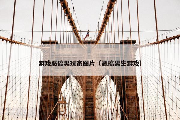 游戏恶搞男玩家图片（恶搞男生游戏）