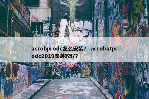acrobprodc怎么安装？ acrobatprodc2019安装教程？