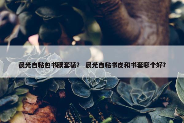 晨光自粘包书膜套装？ 晨光自粘书皮和书套哪个好？